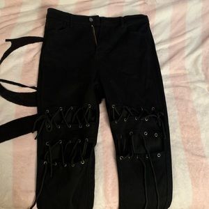 Cute Black Lace Pants